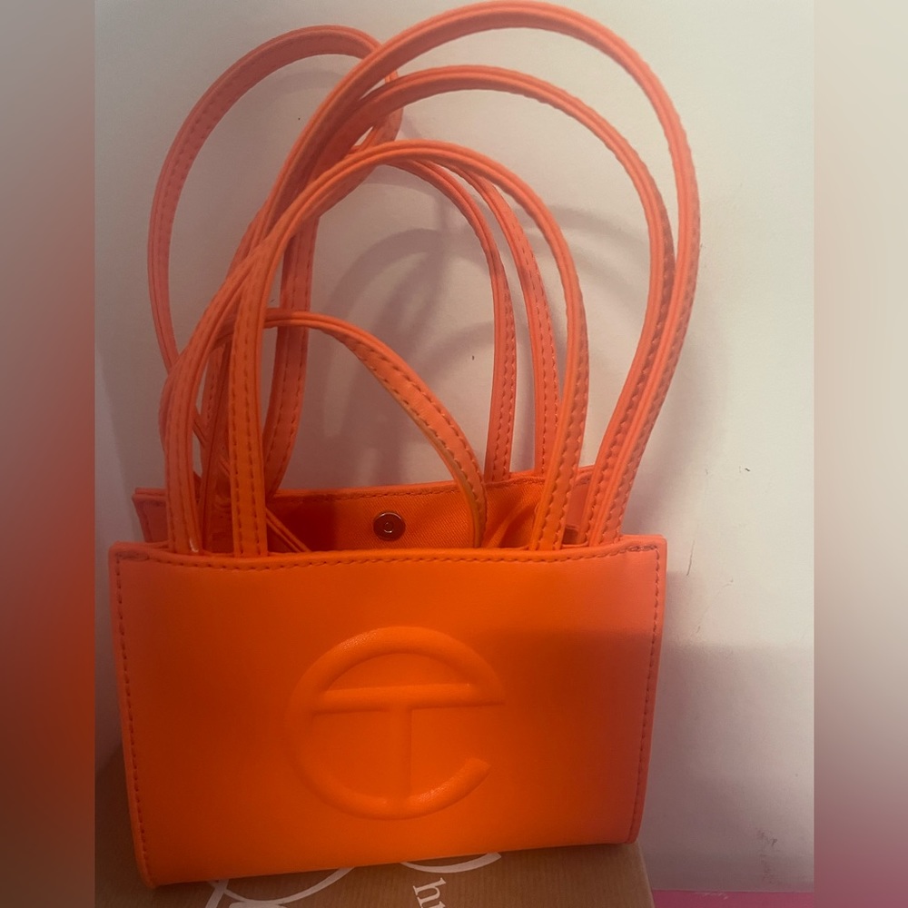 Orange telfar bag